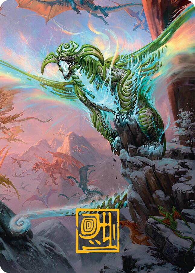 Ureni of the Unwritten Art Card (51/54) (Gold-Stamped Signature) [Tarkir: Dragonstorm Art Series] | Boutique FDB TCG