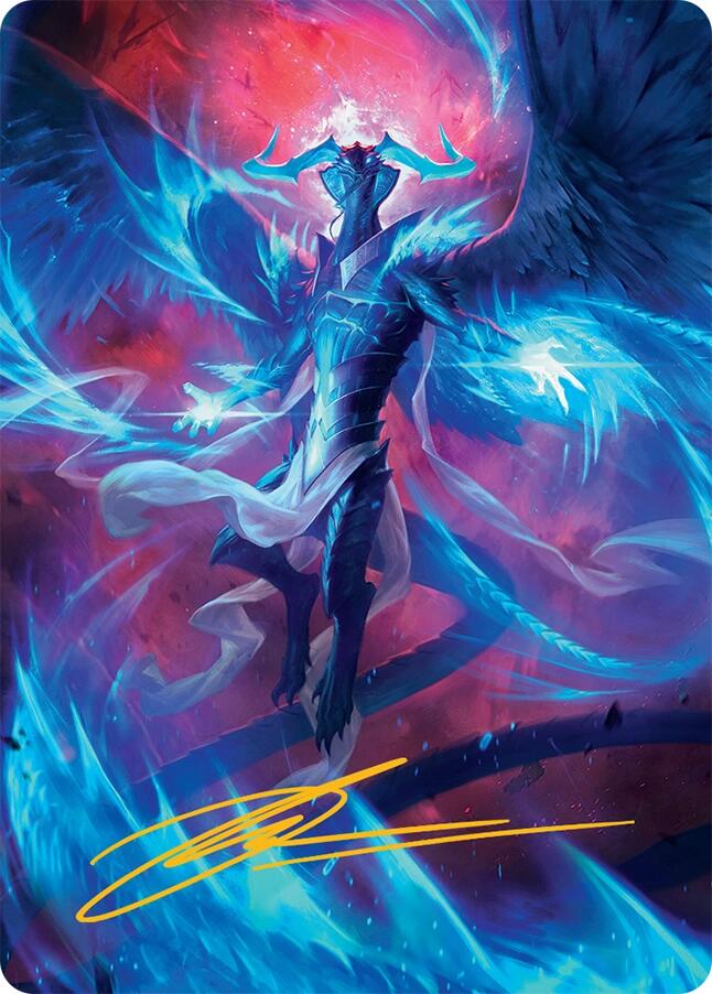 Ugin, Eye of the Storms Art Card (48/54) (Gold-Stamped Signature) [Tarkir: Dragonstorm Art Series] | Boutique FDB TCG