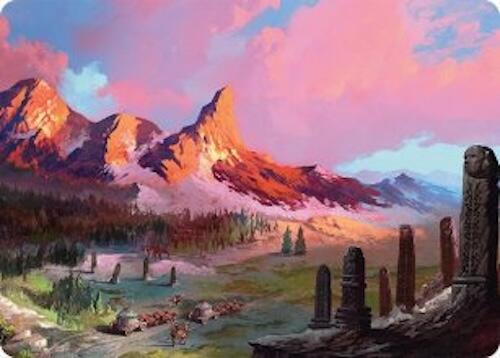 Rugged Highlands Art Card (29/54) [Tarkir: Dragonstorm Art Series] | Boutique FDB TCG