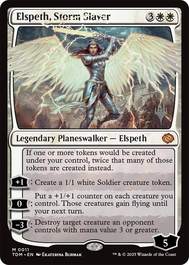 Elspeth, Storm Slayer [Tarkir: Dragonstorm Promos] | Boutique FDB TCG