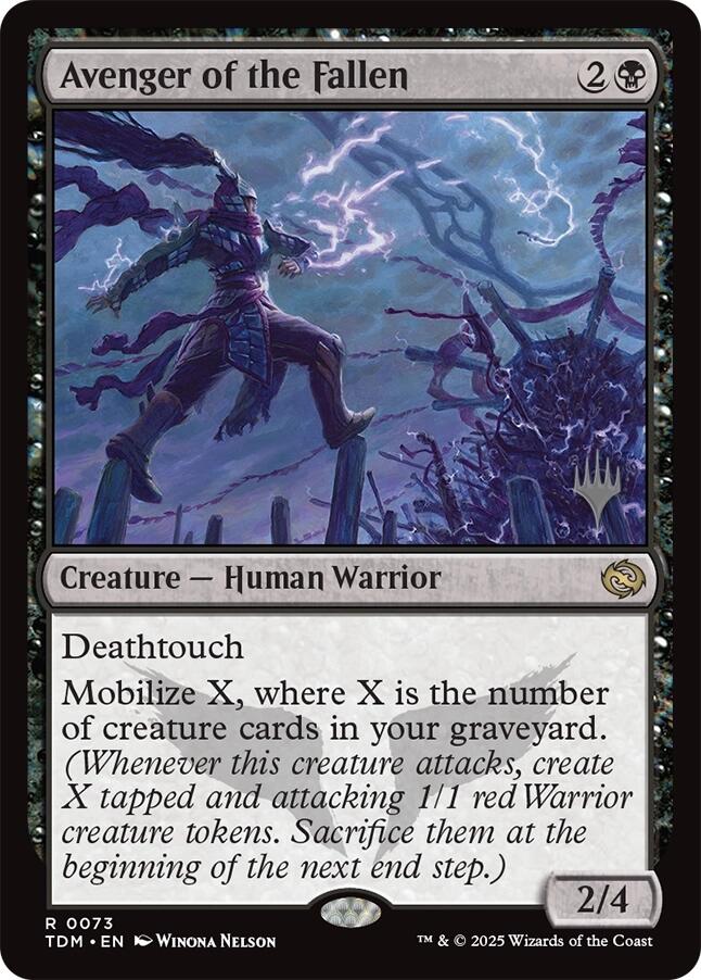Avenger of the Fallen [Tarkir: Dragonstorm Promos] | Boutique FDB TCG
