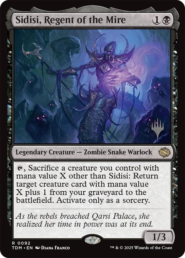 Sidisi, Regent of the Mire [Tarkir: Dragonstorm Promos] | Boutique FDB TCG