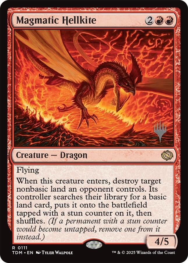 Magmatic Hellkite [Tarkir: Dragonstorm Promos] | Boutique FDB TCG