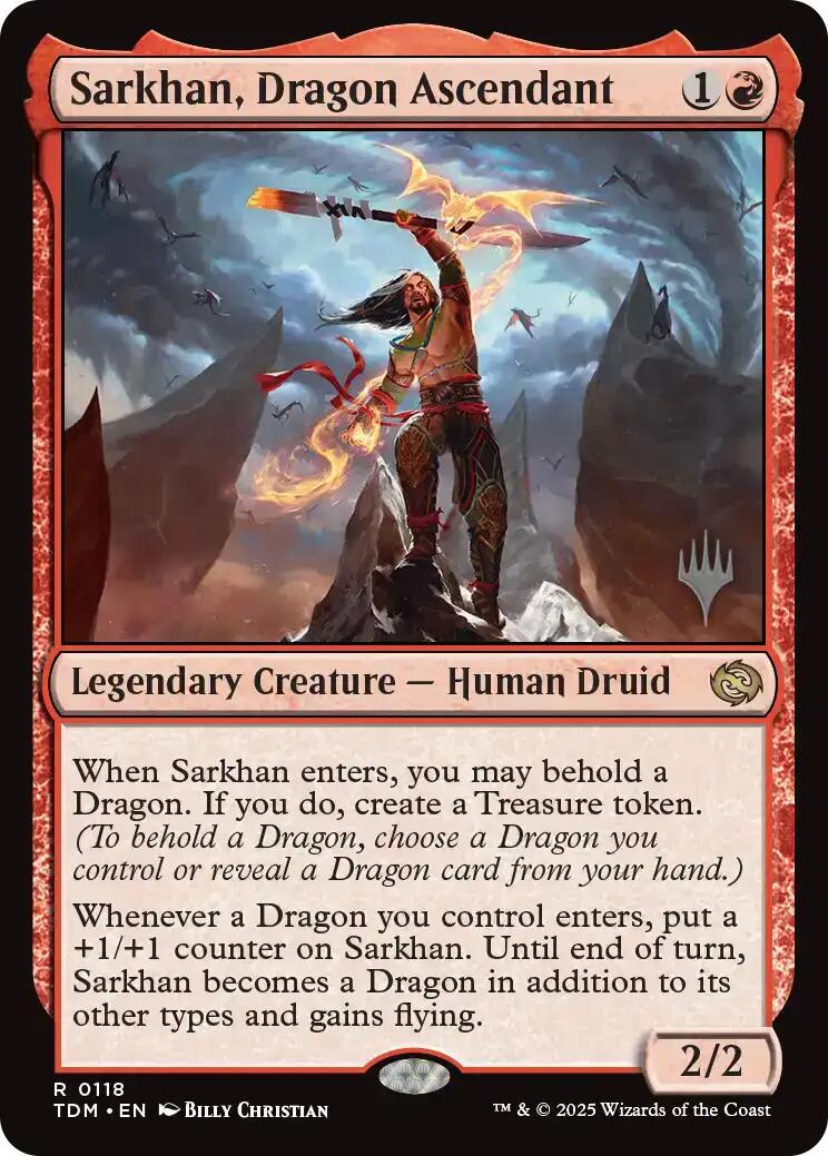 Sarkhan, Dragon Ascendant [Tarkir: Dragonstorm Promos] | Boutique FDB TCG