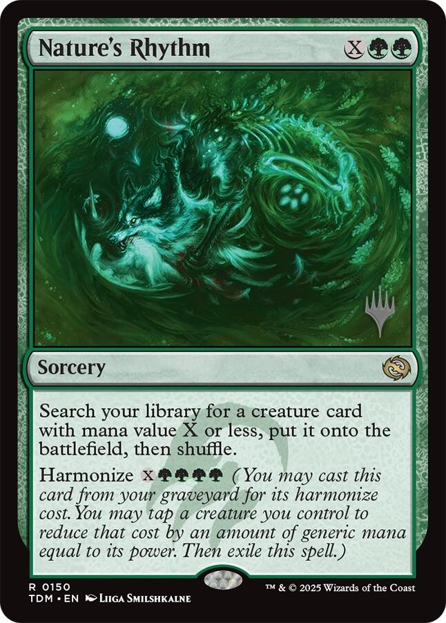 Nature's Rhythm [Tarkir: Dragonstorm Promos] | Boutique FDB TCG
