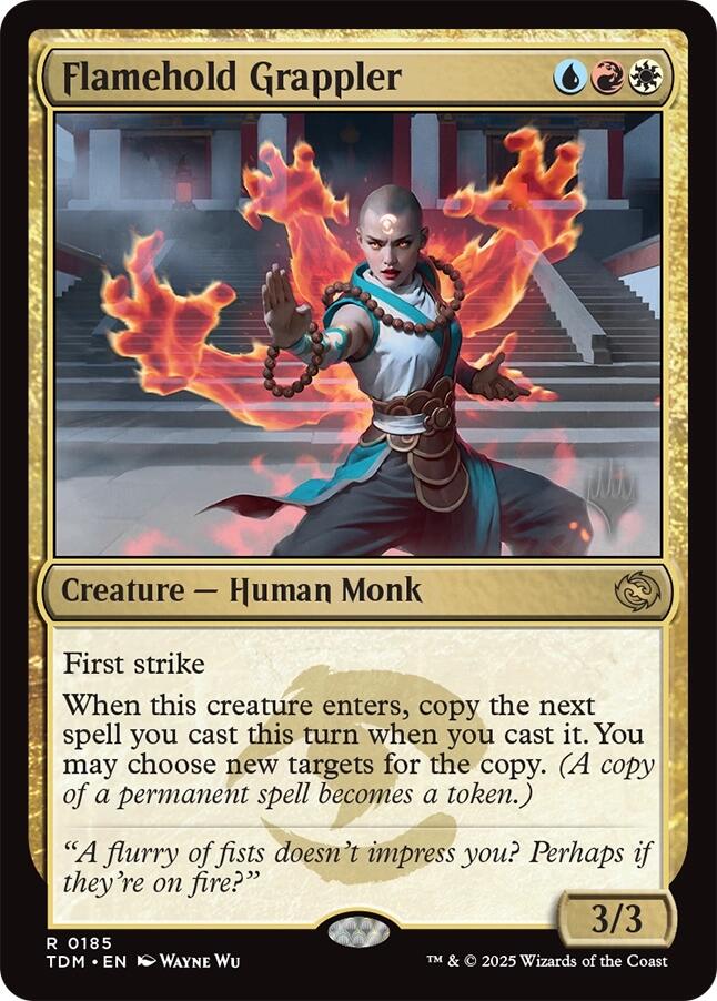 Flamehold Grappler [Tarkir: Dragonstorm Promos] | Boutique FDB TCG