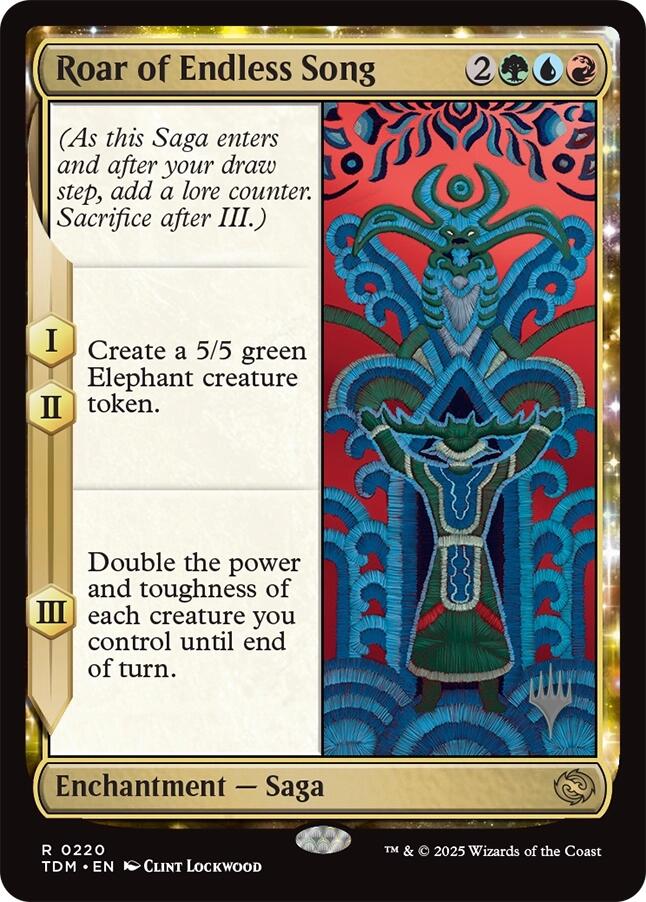 Roar of Endless Song [Tarkir: Dragonstorm Promos] | Boutique FDB TCG