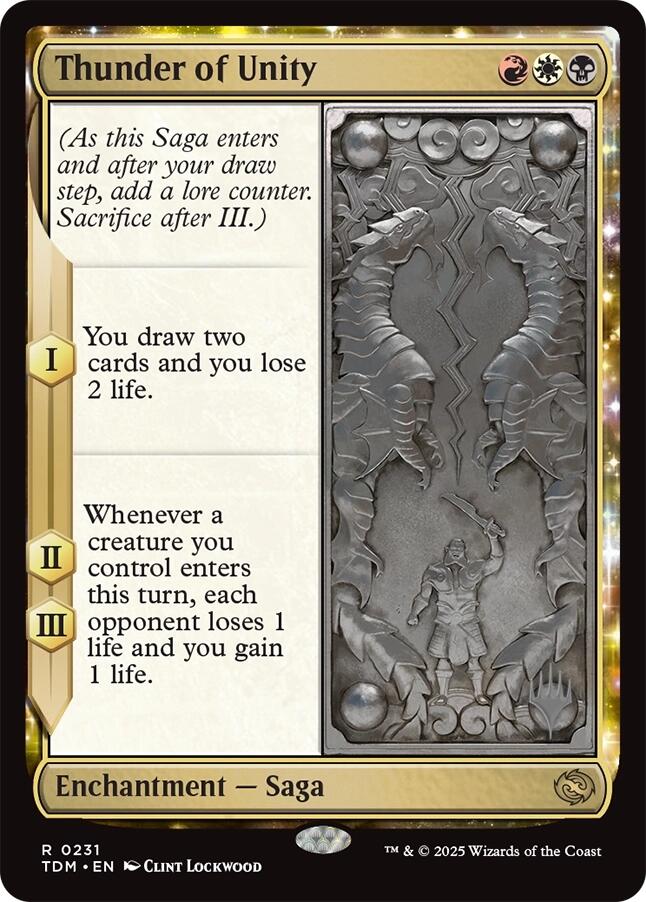 Thunder of Unity [Tarkir: Dragonstorm Promos] | Boutique FDB TCG