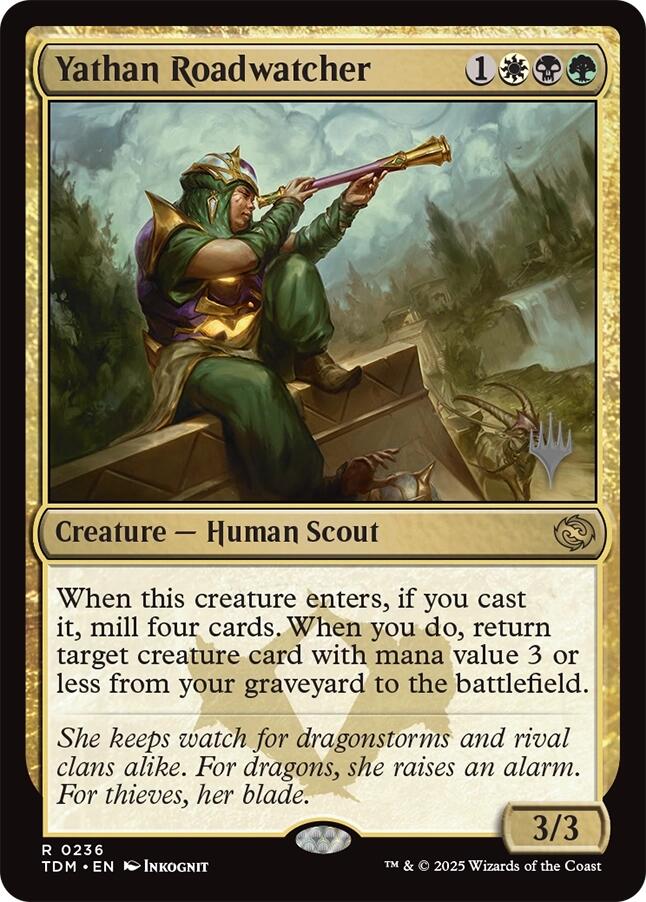Yathan Roadwatcher [Tarkir: Dragonstorm Promos] | Boutique FDB TCG