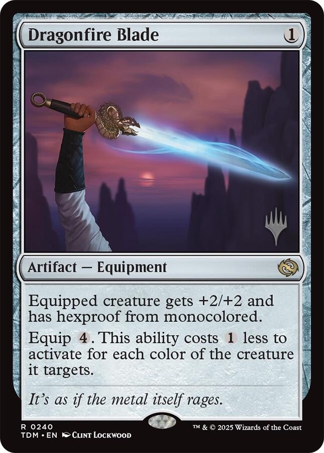 Dragonfire Blade [Tarkir: Dragonstorm Promos] | Boutique FDB TCG