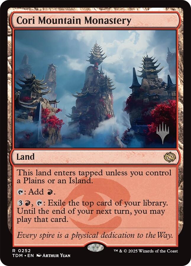 Cori Mountain Monastery [Tarkir: Dragonstorm Promos] | Boutique FDB TCG