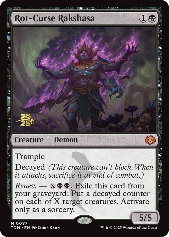 Rot-Curse Rakshasa [Tarkir: Dragonstorm Prerelease Promos] | Boutique FDB TCG