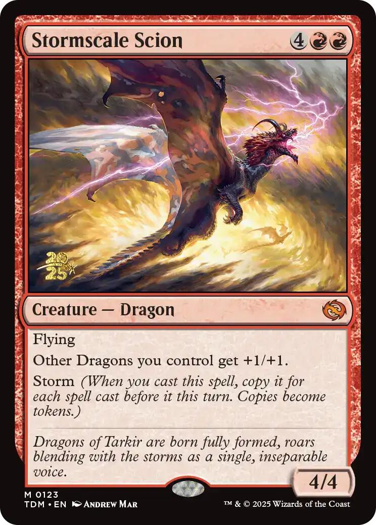 Stormscale Scion [Tarkir: Dragonstorm Prerelease Promos] | Boutique FDB TCG