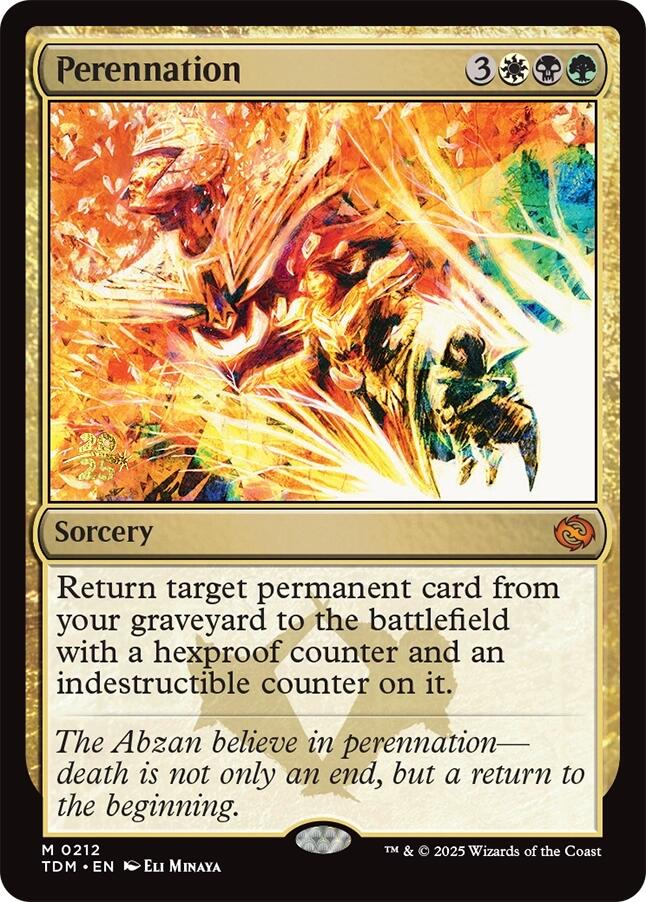Perennation [Tarkir: Dragonstorm Prerelease Promos] | Boutique FDB TCG
