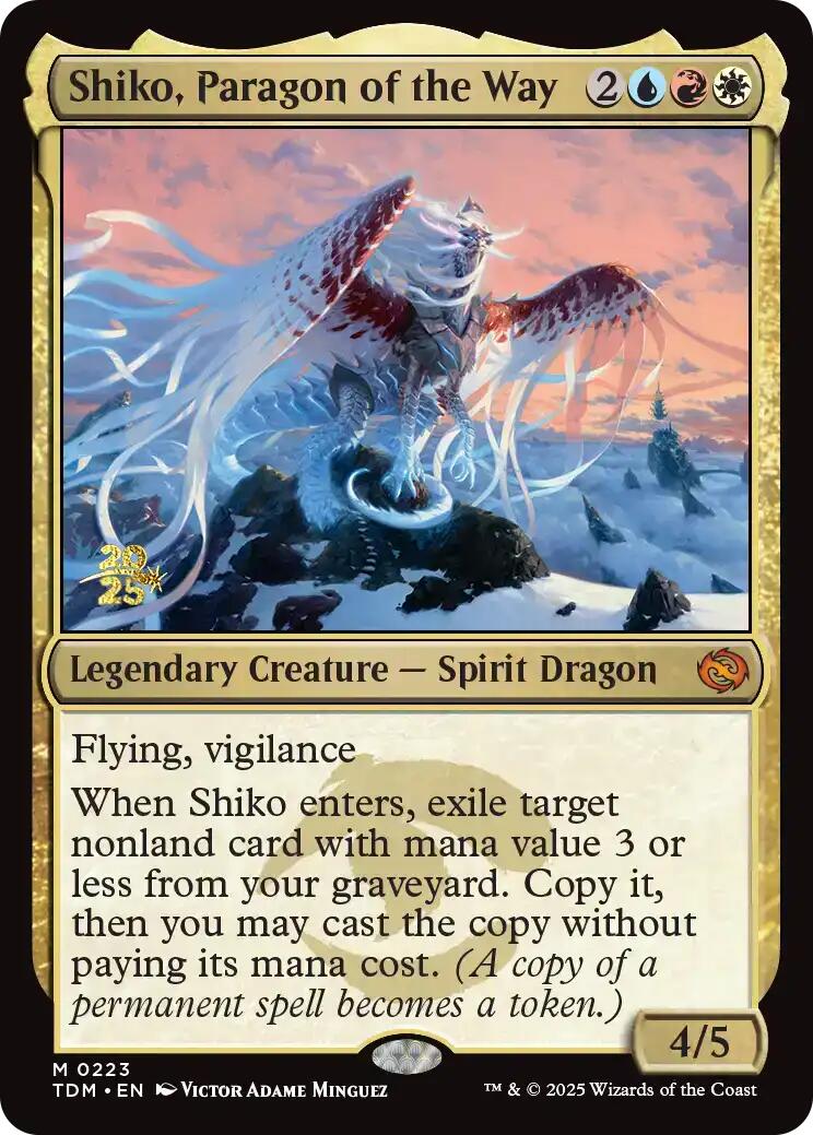 Shiko, Paragon of the Way [Tarkir: Dragonstorm Prerelease Promos] | Boutique FDB TCG