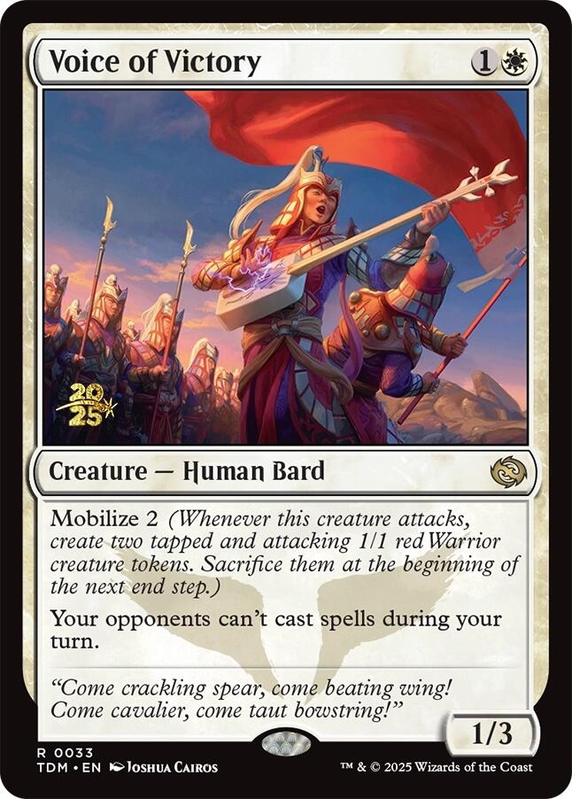 Voice of Victory [Tarkir: Dragonstorm Prerelease Promos] | Boutique FDB TCG