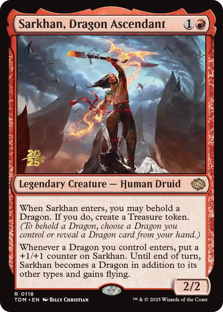 Sarkhan, Dragon Ascendant [Tarkir: Dragonstorm Prerelease Promos] | Boutique FDB TCG