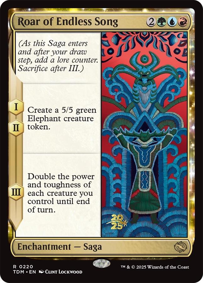Roar of Endless Song [Tarkir: Dragonstorm Prerelease Promos] | Boutique FDB TCG