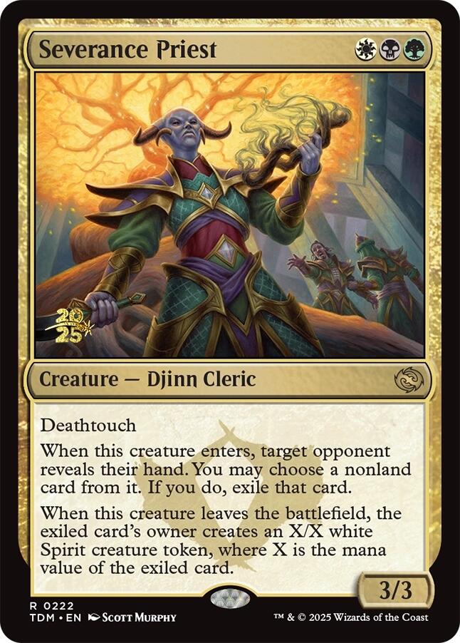 Severance Priest [Tarkir: Dragonstorm Prerelease Promos] | Boutique FDB TCG