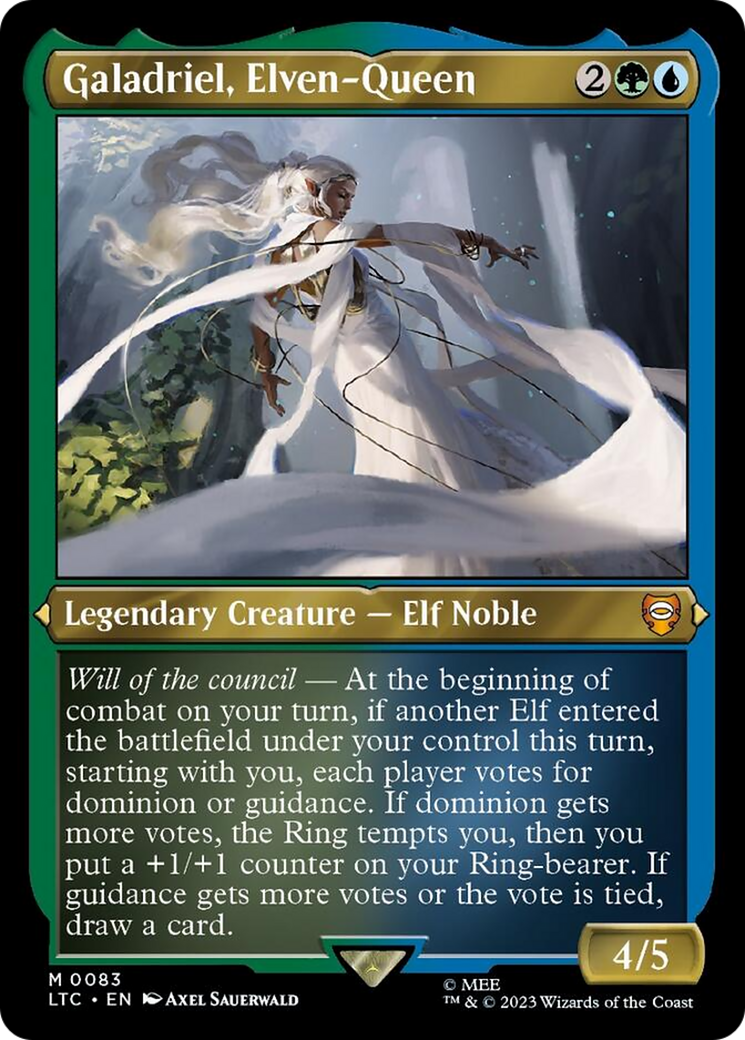 Galadriel, Elven-Queen (Display Commander) [The Lord of the Rings: Tales of Middle-Earth Commander] | Boutique FDB TCG