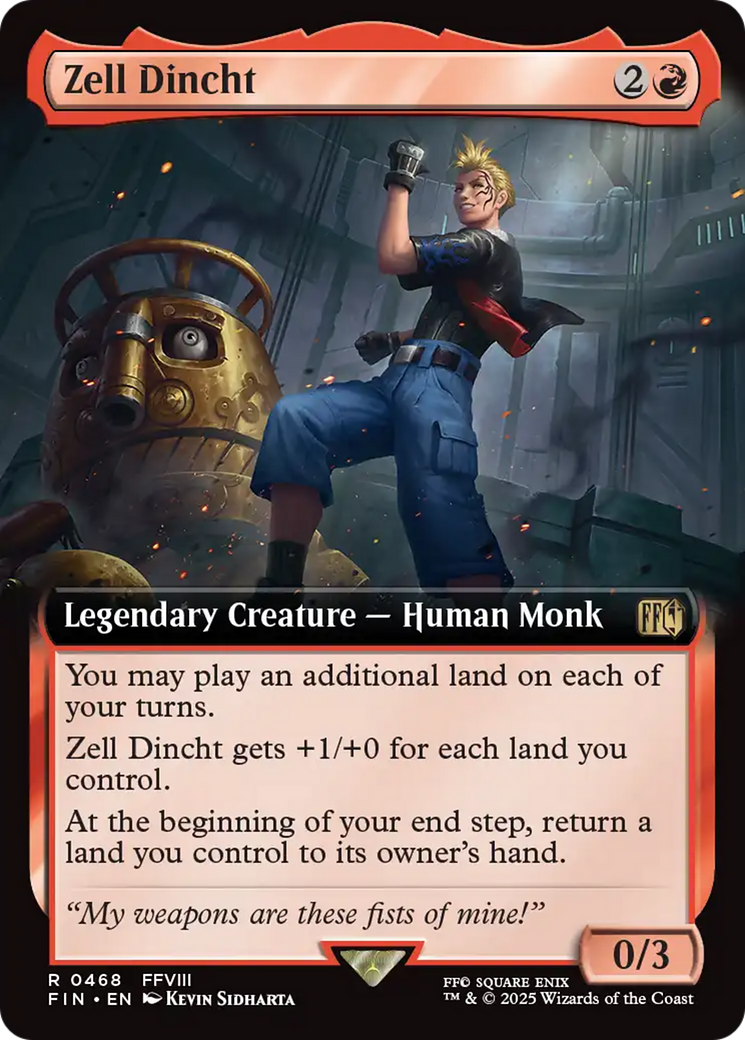 Zell Dincht (Extended Art) [FINAL FANTASY] | Boutique FDB TCG