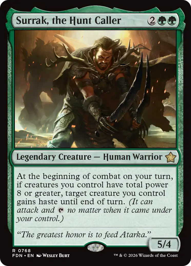 Surrak, the Hunt Caller (0768) [Foundations] | Boutique FDB TCG