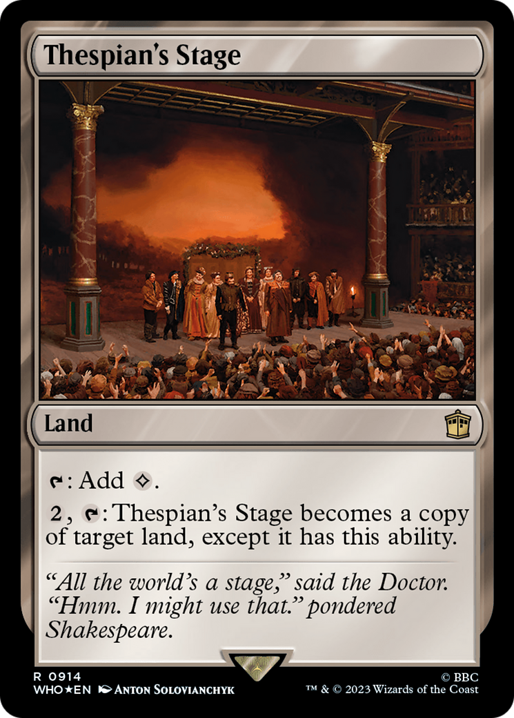 Thespian's Stage (Surge Foil) [Doctor Who] | Boutique FDB TCG