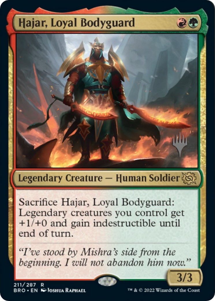 Hajar, Loyal Bodyguard (Promo Pack) [The Brothers' War Promos] | Boutique FDB TCG