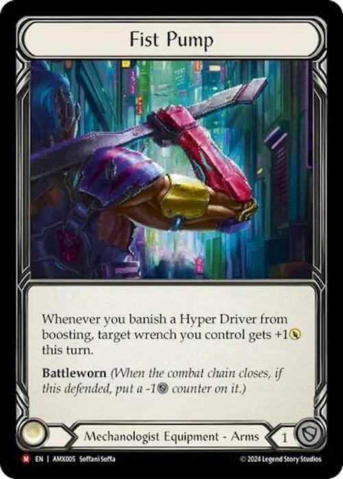 Fist Pump [AMX005] (Armory Deck: Maxx Nitro)  Rainbow Foil | Boutique FDB TCG