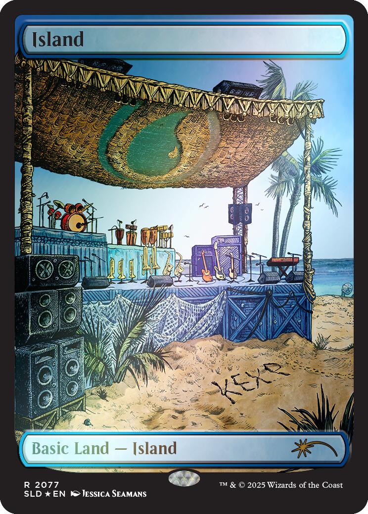 Island (2077) (Rainbow Foil) [Secret Lair Drop Series] | Boutique FDB TCG