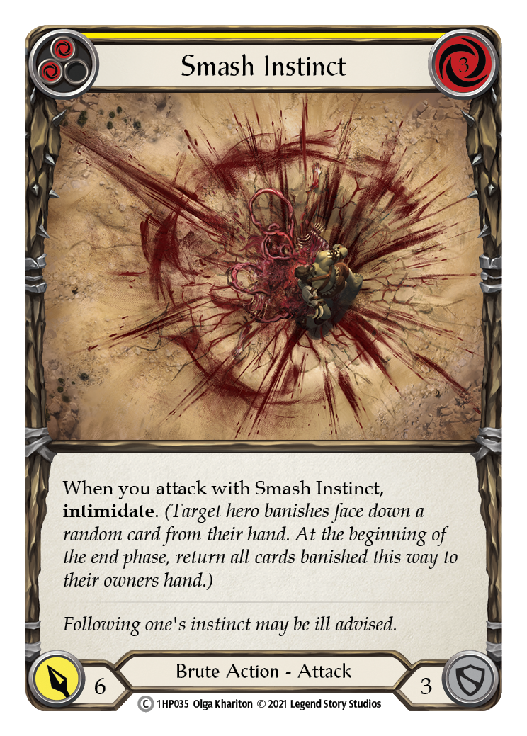 Smash Instinct (Yellow) [1HP035] (History Pack 1) | Boutique FDB TCG