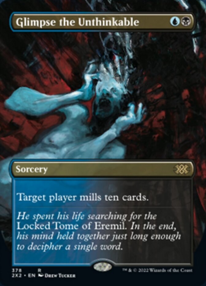 Glimpse the Unthinkable (Borderless Alternate Art) [Double Masters 2022] | Boutique FDB TCG