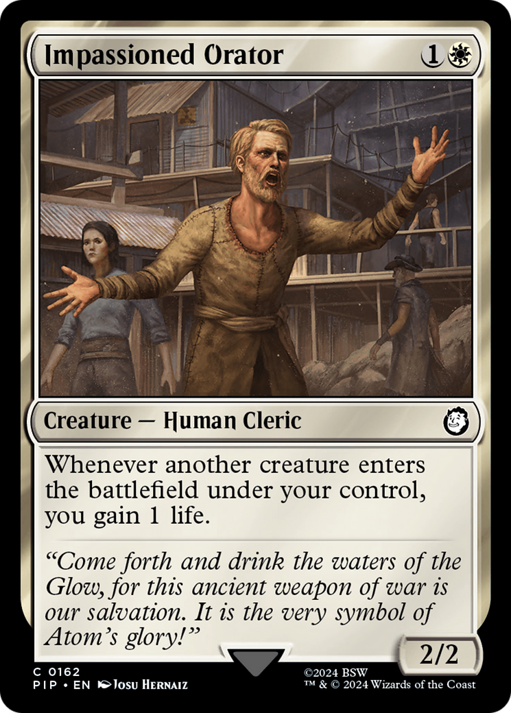 Impassioned Orator [Fallout] | Boutique FDB TCG