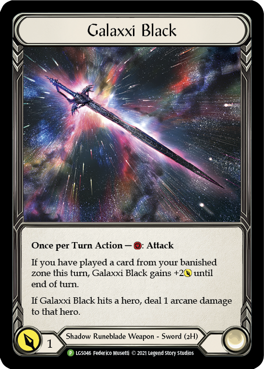 Galaxxi Black [LGS046] (Promo)  Cold Foil | Boutique FDB TCG