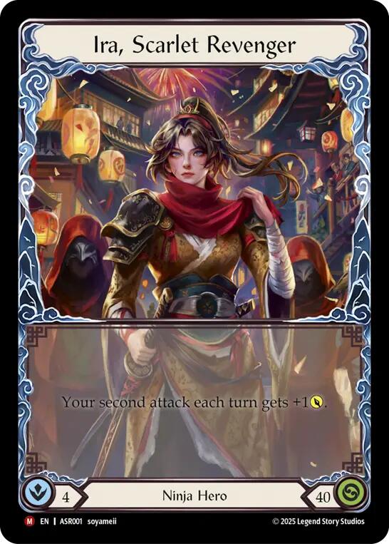Ira, Scarlet Revenger (Rainbow Foil) [ASR001] (Armory Deck: Ira)  Rainbow Foil | Boutique FDB TCG