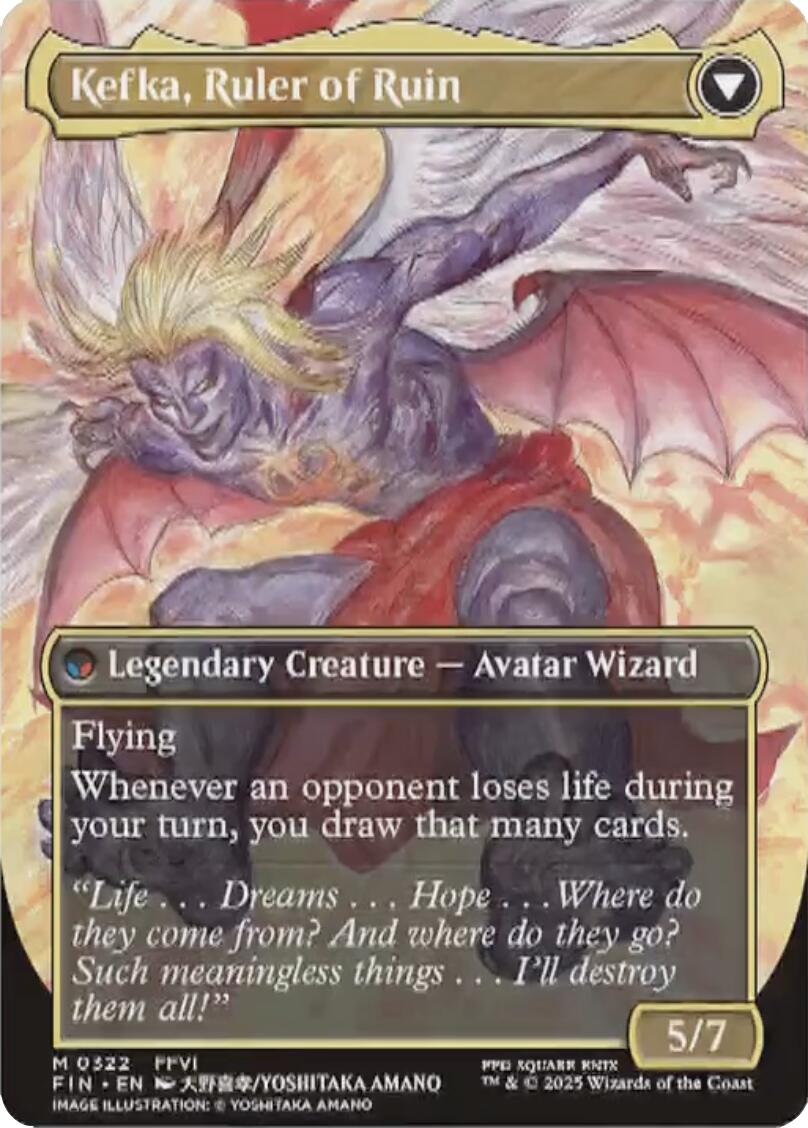 Kefka, Court Mage // Kefka, Ruler of Ruin (Borderless) (0322) [FINAL FANTASY] | Boutique FDB TCG
