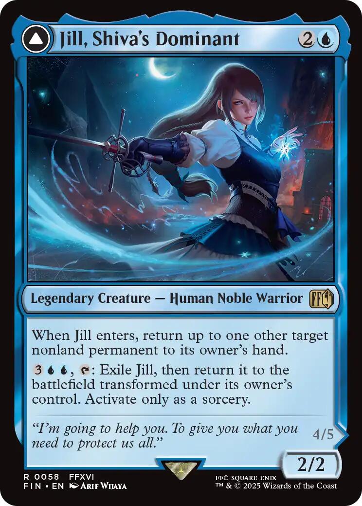 Jill, Shiva's Dominant // Shiva, Warden of Ice [FINAL FANTASY] | Boutique FDB TCG