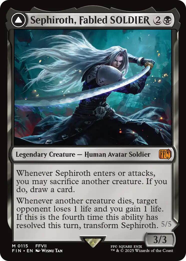 Sephiroth, Fabled SOLDIER // Sephiroth, One-Winged Angel [FINAL FANTASY] | Boutique FDB TCG