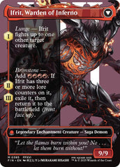 Clive, Ifrit's Dominant // Ifrit, Warden of Inferno (Borderless) (0385) [FINAL FANTASY] | Boutique FDB TCG