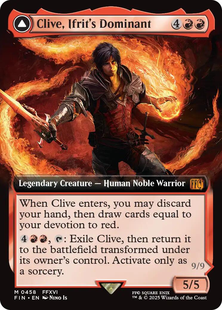 Clive, Ifrit's Dominant // Ifrit, Warden of Inferno (Extended Art) [FINAL FANTASY] | Boutique FDB TCG