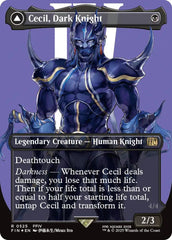 Cecil, Dark Knight // Cecil, Redeemed Paladin (Borderless) (Surge Foil) [FINAL FANTASY] | Boutique FDB TCG