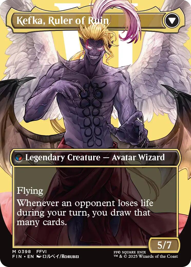 Kefka, Court Mage // Kefka, Ruler of Ruin (Borderless) (0398) [FINAL FANTASY] | Boutique FDB TCG