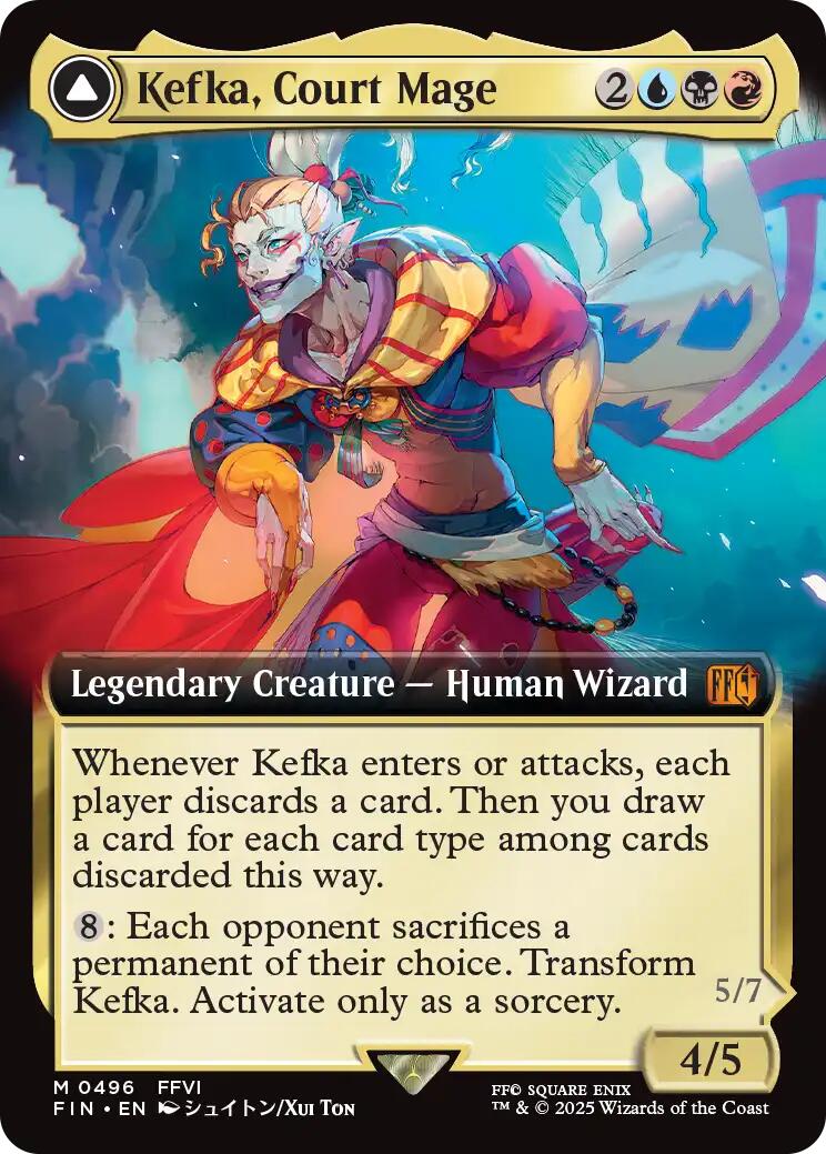 Kefka, Court Mage // Kefka, Ruler of Ruin (Extended Art) [FINAL FANTASY] | Boutique FDB TCG