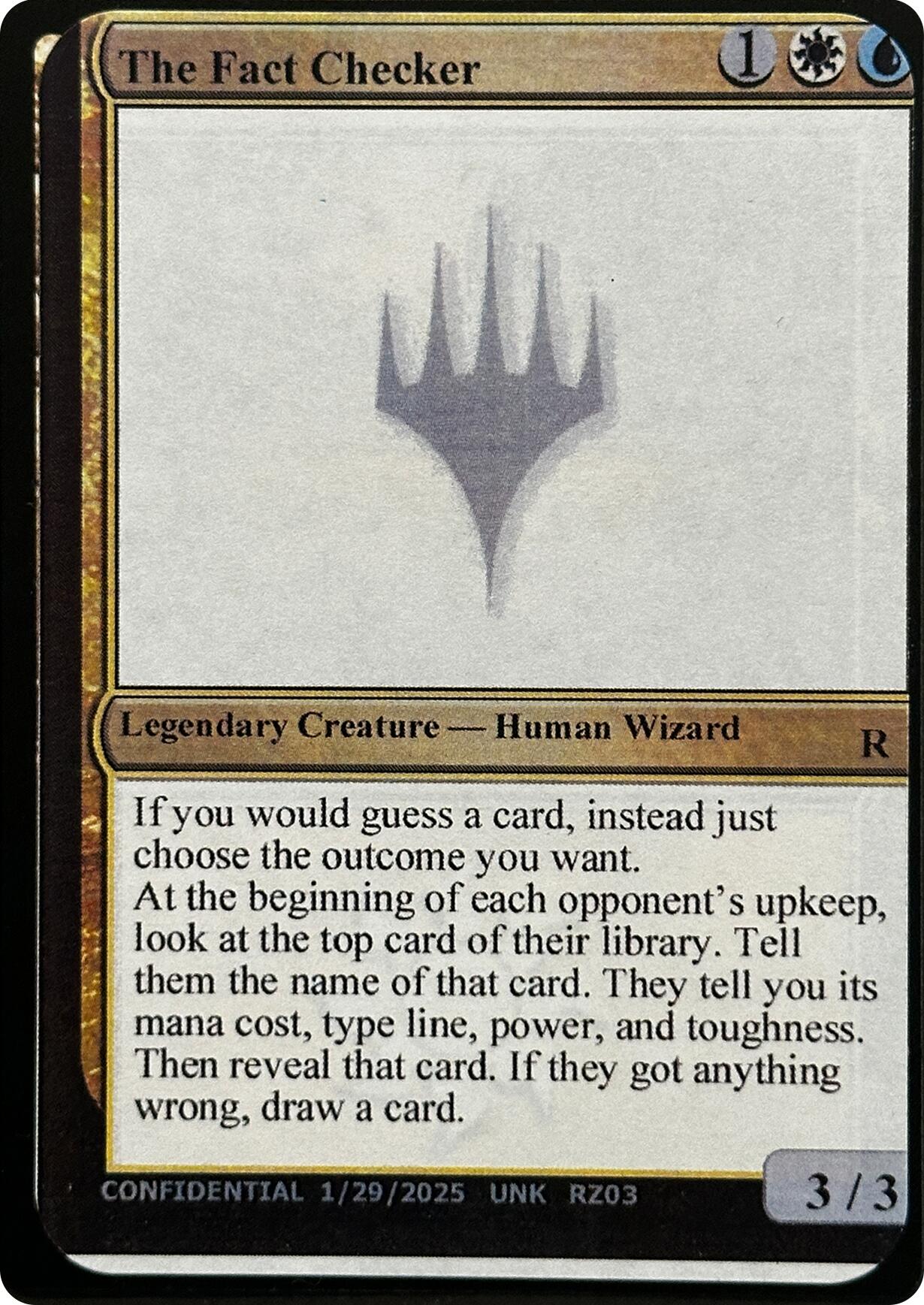 The Fact Checker [Unknown Event] | Boutique FDB TCG