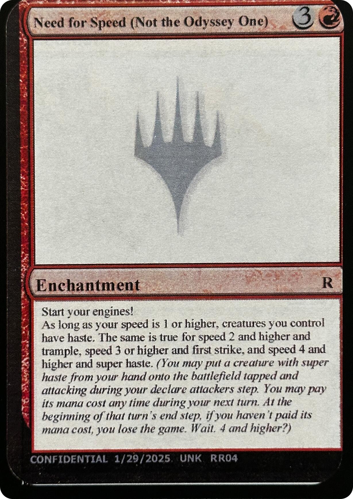 Need for Speed (Not the Odyssey One) [Unknown Event] | Boutique FDB TCG