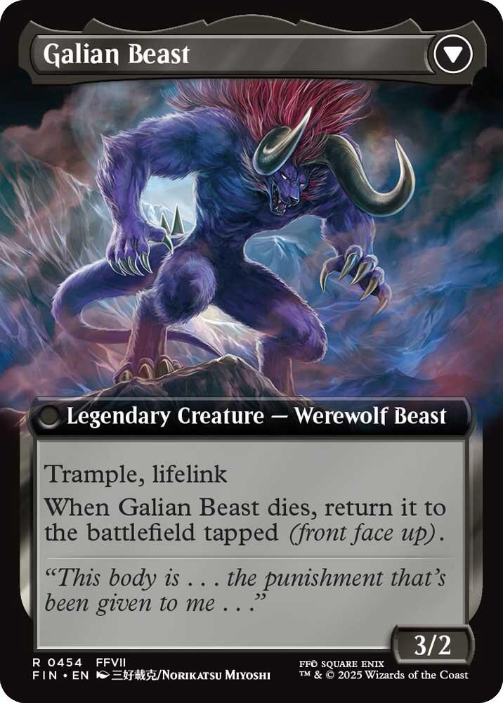 Vincent Valentine // Galian Beast (Extended Art) [FINAL FANTASY] | Boutique FDB TCG