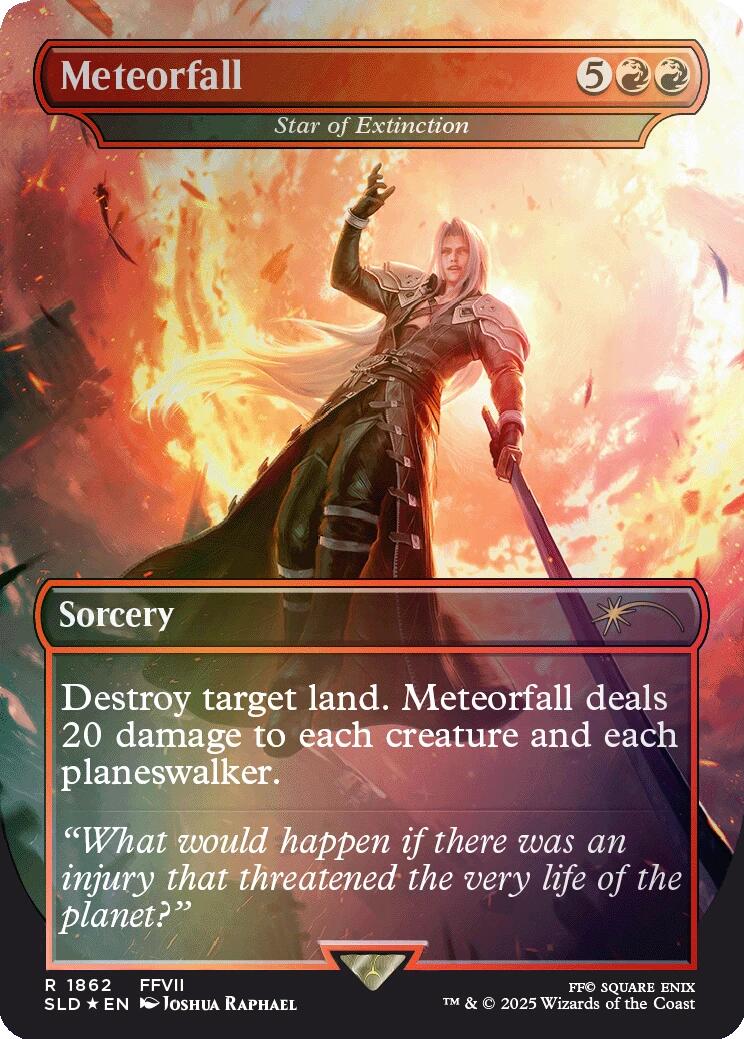 Meteorfall - Star of Extinction (Rainbow Foil) [Secret Lair Drop Series] | Boutique FDB TCG