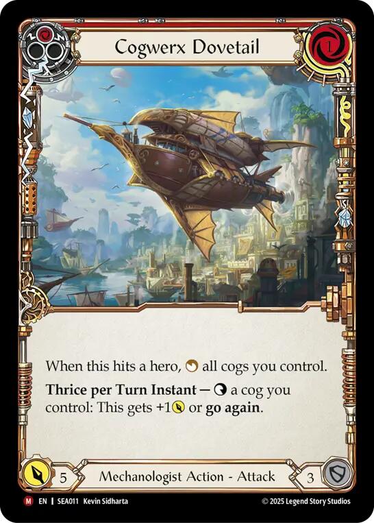 Cogwerx Dovetail [SEA011] (High Seas)  Rainbow Foil | Boutique FDB TCG