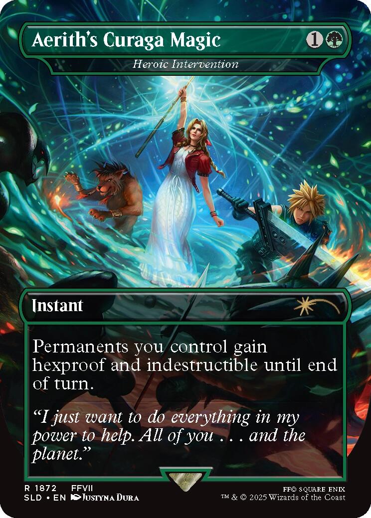 Aerith's Curaga Magic - Heroic Intervention [Secret Lair Drop Series] | Boutique FDB TCG