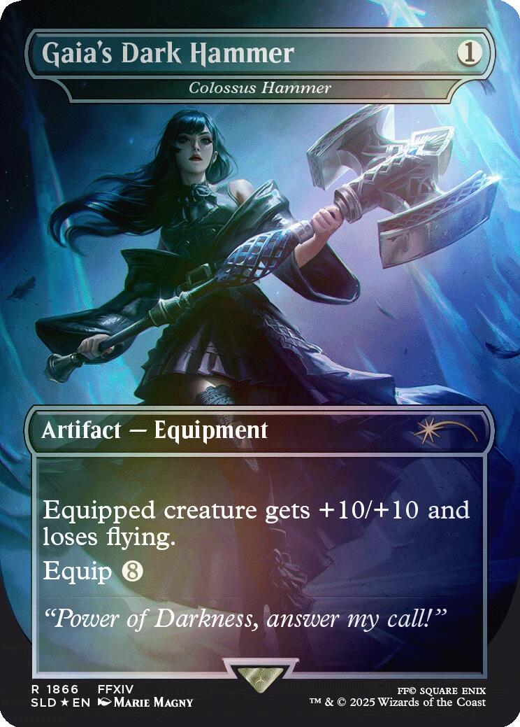 Gaia's Dark Hammer - Colossus Hammer (Rainbow Foil) [Secret Lair Drop Series] | Boutique FDB TCG